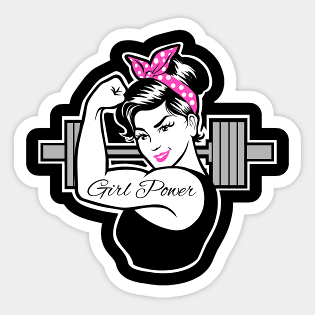 gym girl barbell girl weightlifting girl fitness girl Fitness For Women Sticker TeePublic